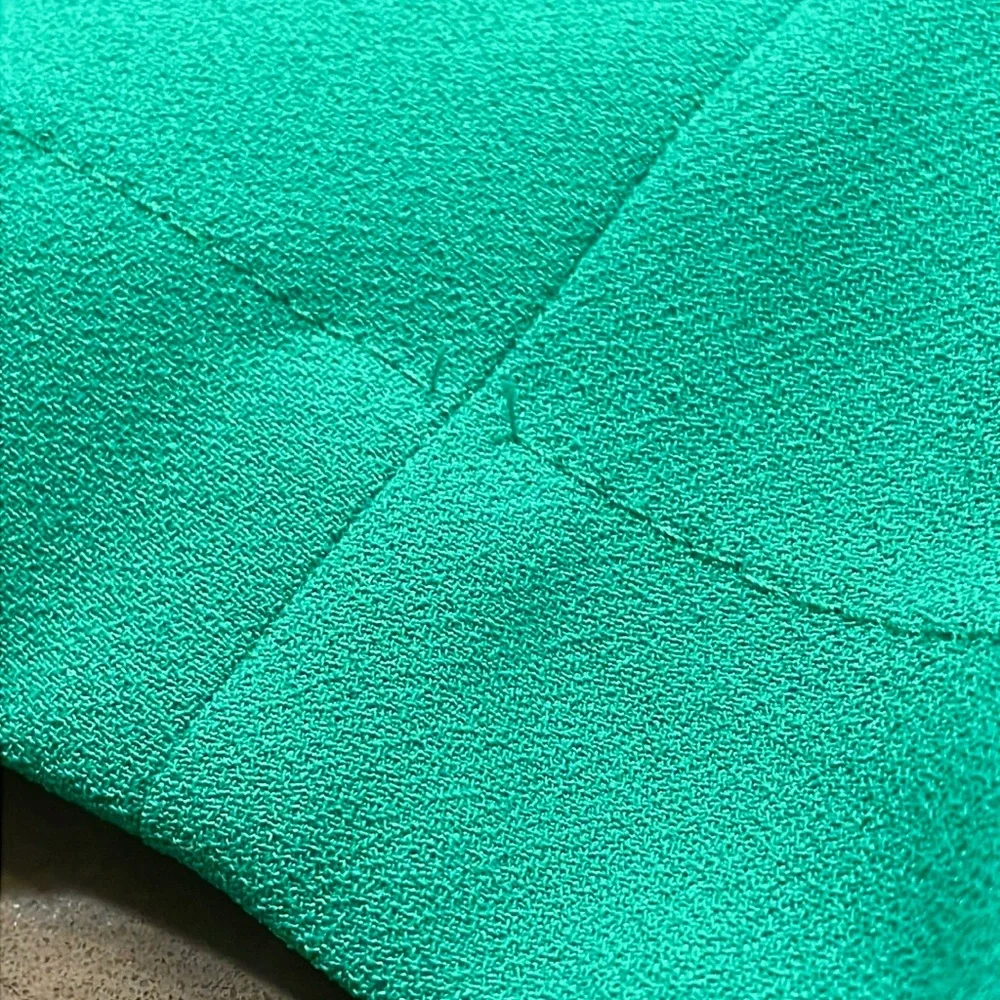 J. Crew Green Faux Wrap Top Size 6 - Picture 12 of 13